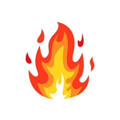 Burning flames vector illustration