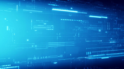 Futuristic blue technology style background Generative AI