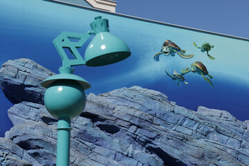 Naklejka premium Parc à thème Disneyland Paris et Walt Disney Studios