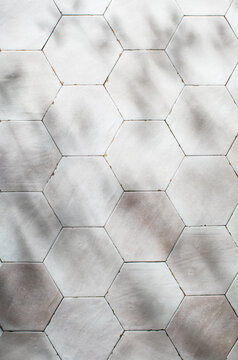 White hex surface