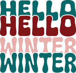 christmas retro svg design and eps file