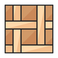 Floor vector icon.Color vector icon isolated on white background floor.