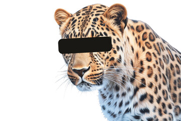 Leopard. isolated object, transparent background