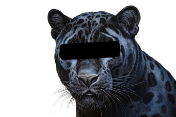 Panther. isolated object, transparent background - obrazy, fototapety, plakaty