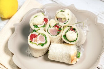 とりささみのタタキロールサンド