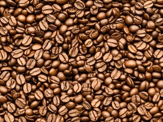 Naklejka premium coffee beans background