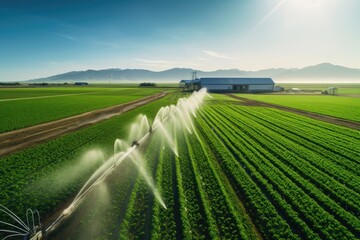 Irrigation on farm