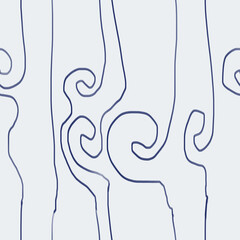 seamless hand-drawn illustration of a horse