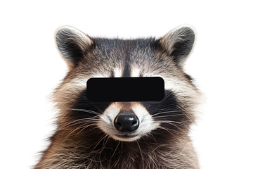 Raccoon. isolated object, transparent background