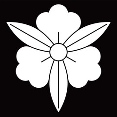 家紋です。痩せ三つ葉藤といいます。