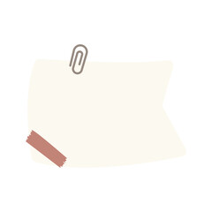 Cute memo template. A collection of striped notes, blank notebooks, and torn notes used in a diary or office.