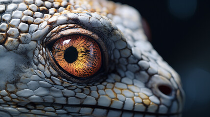 closeup detail of wild reptile animals eyes scary