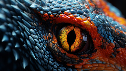 closeup detail of wild reptile animals eyes scary - obrazy, fototapety, plakaty