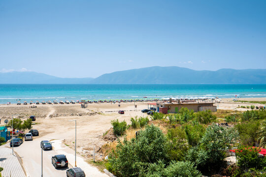 Vlora Albania, Ionian sea Radhime Beaches