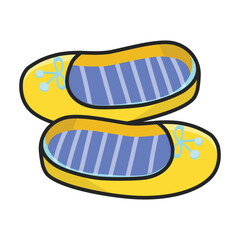 House slipper vector icon.Color vector icon isolated on white background house slipper.
