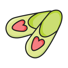 House slipper vector icon.Color vector icon isolated on white background house slipper.