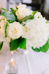 White rose bouquet