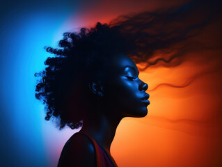 Close up portrait of a woman