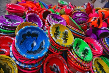 Traditional children's toys in the form of cups, glasses, plates and pots made of clay are usually called Pottery or Pottery.