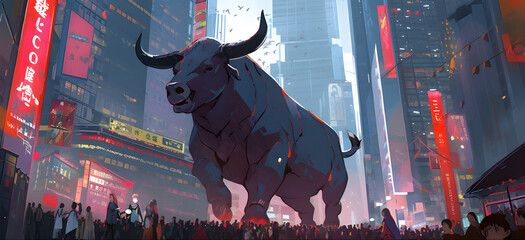 bull maket, finance, crypto AI generated
