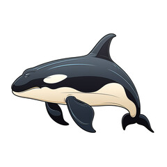 Fototapeta premium dolphin isolated on white background