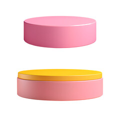 3d background with cylinder pedestal podium