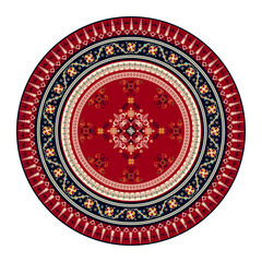 Latvian embroidery design element, vector illustration