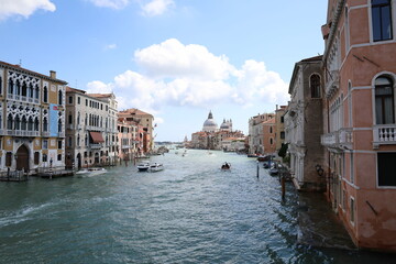 Canal in Venice, Italy, Europe. Architecture and landmark of Venice. 