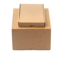 Two closed cardboard Box