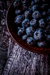 blackberry in a glass