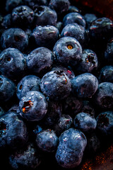 close up of blueberries