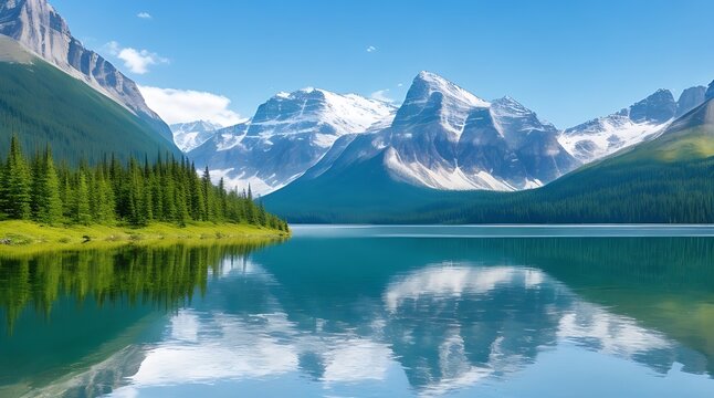 Mountain reflecting on the lake
