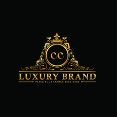 Fototapeta letter CC luxury brand Logo obraz