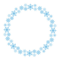 snowflake art drawn round frame