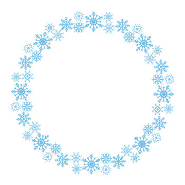 snowflake art drawn round frame