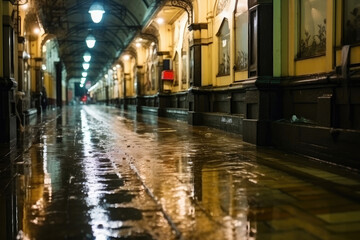 Fototapeta na wymiar City Flooded by Heavy Overnight Rain