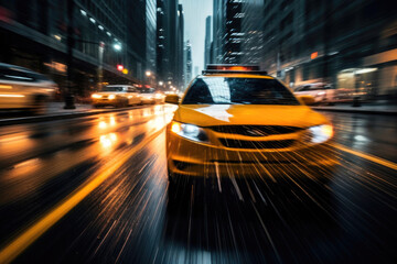 Racing Through the Urban Jungle: Taxi in Long Exposure