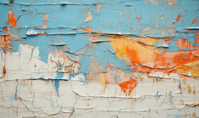 Texture of cracked paint. Dried oil paint color. Created with AI tools