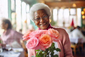 Roses of Appreciation for a Smiling Lady