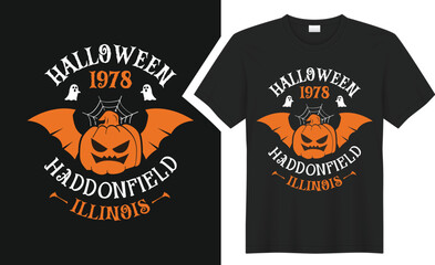 Halloween 1978 Haddonfield Illinois T-shirt design. 