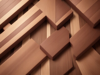 Abstract Architectural Design Close-up Detail of Wood Pattern