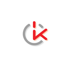 Modern K Symbol, K sign vector illustration, 3D K logo for branding Unique K emblame