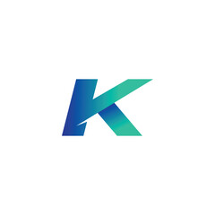 Modern K Symbol, K sign vector illustration, 3D K logo for branding Unique K emblame
