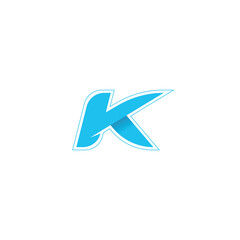 Modern K Symbol, K sign vector illustration, 3D K logo for branding Unique K emblame
