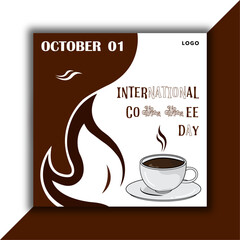 international coffee day social media post 