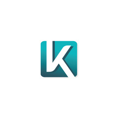 Modern K Symbol, K sign vector illustration, 3D K logo for branding Unique K emblame