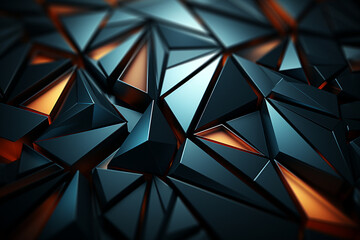 Abstract Background 3D shape wave colorful