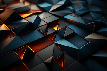 Abstract Background 3D shape wave colorful