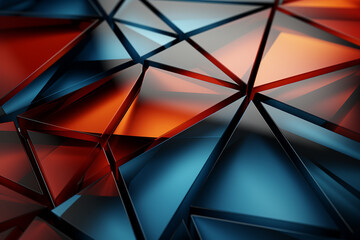 Abstract Background 3D shape wave colorful