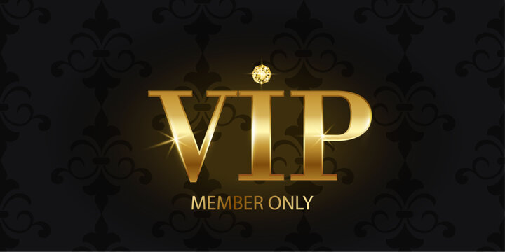 Vector VIP member card Black ,premium quality , premium invitation card poster .